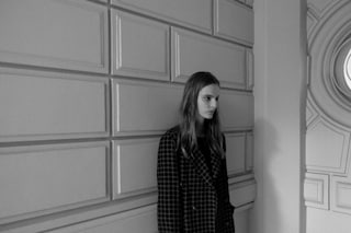 Being photographed for the board at Loewe