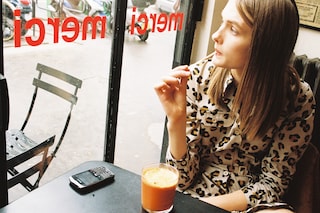 6.15 work is over, relaxing with a juice