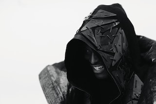 Zebra Katz wears all clothes by Rick Owens