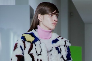 Jil Sander AW15, Dazed runway, Womenswear, Pink Turtleneck