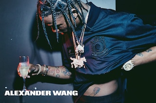 Travi$ Scott for Alexander Wang SS16 campaign
