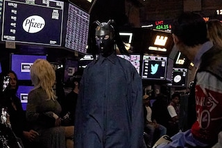 Balenciaga SS23 collection at the NY Stock Exchange