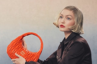Gigi Hadid Miu Miu leather goods campaign