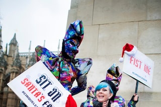 Westminster mass face-sitting UK porn ban protest