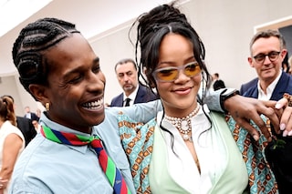 A$AP Rocky and Rihanna at Dior Homme SS26