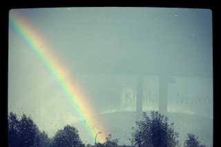 The biggest rainbow I have ever seen... on my way 