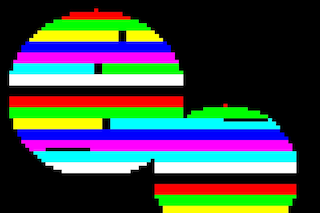 Spectrum balls by Kim Asendorf