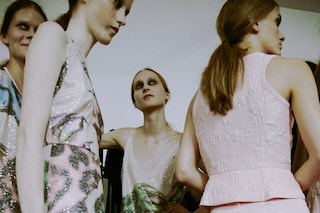 Backstage at Giles SS15