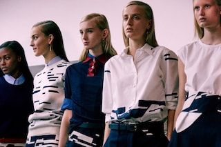 Backstage at Jil Sander SS15