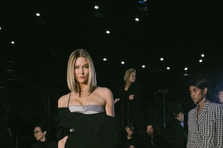 Backstage at the Off-White AW20 fashion show Karlie Kloss5