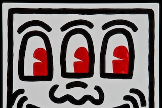 Keith Haring. “Untitled (white face)” (1982).