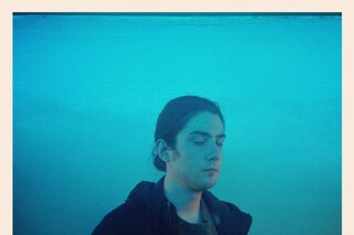 Oscar under blue lights 