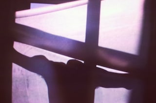 I took this as my friend was hanging up a sheet of