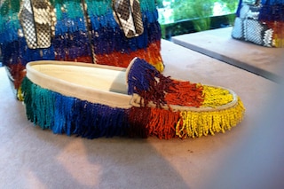 Chain fringed Tods loafers!