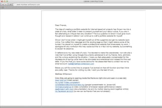 Matthew Williamson interim website