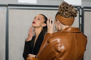 Backstage at the AW20 Fendi fashion show Bella Gigi Hadid 5