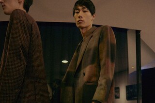 Paul Smith AW15 overcoat dye beige brown orange fade