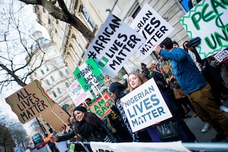 Nigerian Lives Matter Boko Haram protest in London
