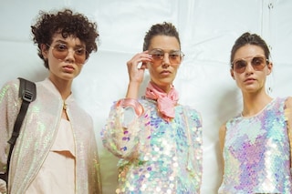 Backstage at Emporio Armani SS19