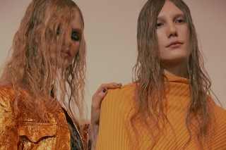 Marques’Almeida AW15 Womenswear Metallic Gold Jacket Yellow