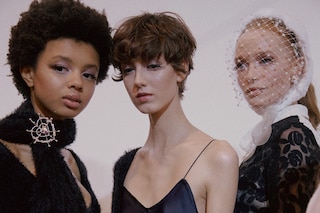 Ryan Lo AW15 Womenswear Dazed backstage fascinator babydoll