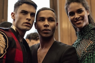 Backstage at Balmain AW16