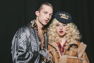 Ed Marler AW15, Fashion East, Dazed backstage gangsta couple
