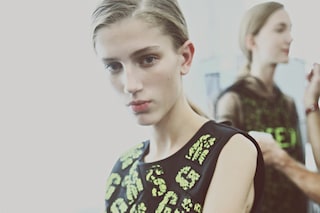 Backstage at MSGM SS15