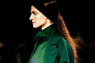 Issey Miyake AW15, Dazed backstage, Womenswear, Paris