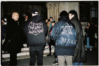 Yu Fujiwara outside Vetements AW16 on the streets Paris