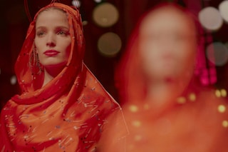 Schiaparelli Haute Couture AW15 red silk scarf, Dazed