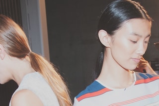 Backstage at Paul Smith SS15
