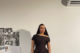 Ellie Misner demi-couture process photos draping