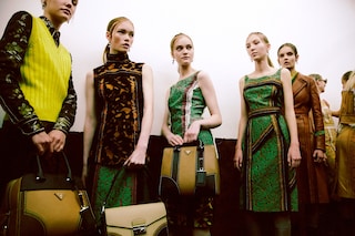 Prada SS15, womenswear, Dazed backstage