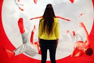 tumbling gymnasts by Artem Volokitin from Saatchi 