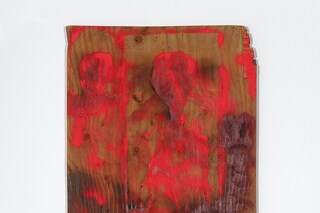 William S. Burroughs, Untitled, 1987, Paint and Gu