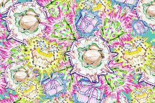 KIT NEALE WRAPPING PAPER FOR DAZED DIGITAL XMAS 13