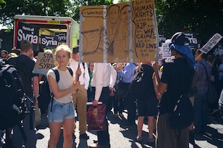 Syrian anti-war march