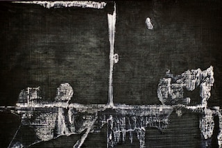 behind the crooked cross, oil on linen, 18x20in, 2