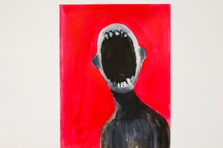 headscream,ink on paper, 9x12in,2013