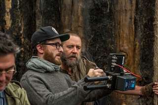 Darren Aronofsky on the set of Noah