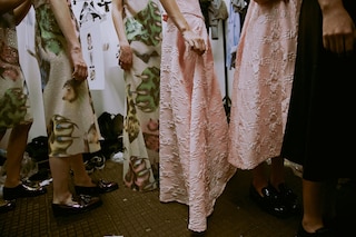 Backstage at Giles SS15