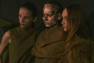 Rick Owens AW15, Dazed, womenswear gold makeup beige