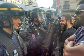 Adam Traore protest