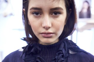 Erika Cavallini AW15 Dazed backstage Womenswear petals navy