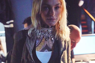 Dsquared2 AW15 Dazed backstage Womenswear diamond jacket
