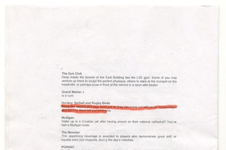 LSE rugby club sexist leaflet