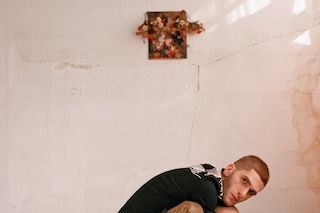 Luka Bitchikashvili and David Apaqidze, performance artists