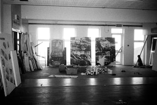 Kingsley Ifill’s studio, photographed by Alice Dellal