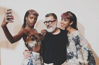 Ashish AW15 backstage Dazed womenswear designer selfie